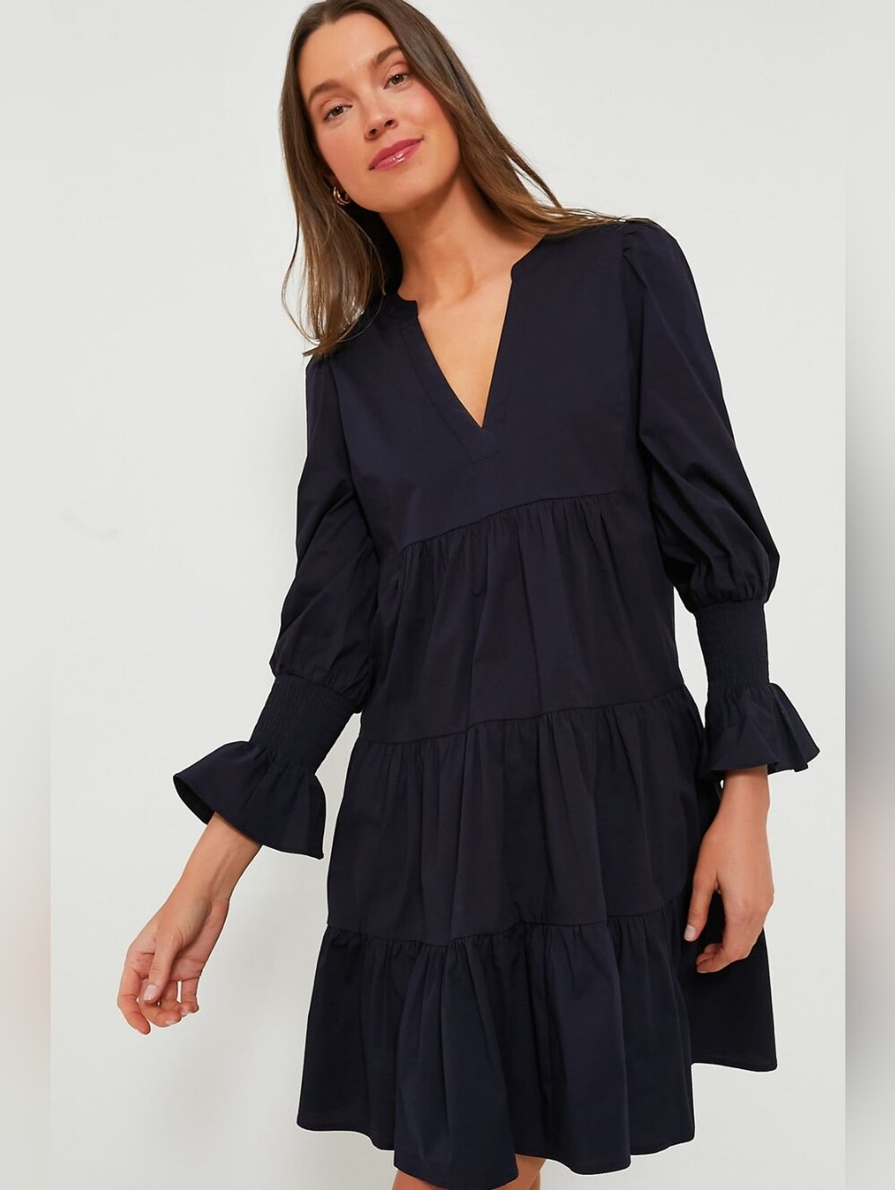 💘 Navy Cotton Poplin Kenzo Dress Size XL